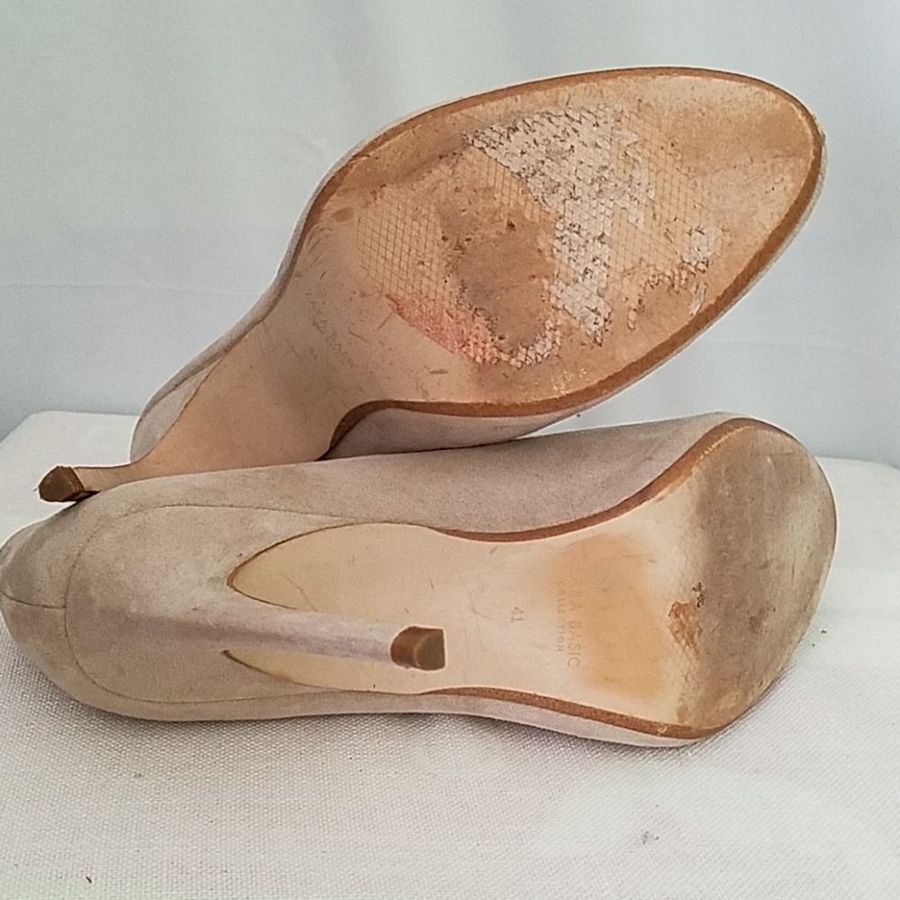 Zara Basic Collection Nude Booties - Picture 5 of 8